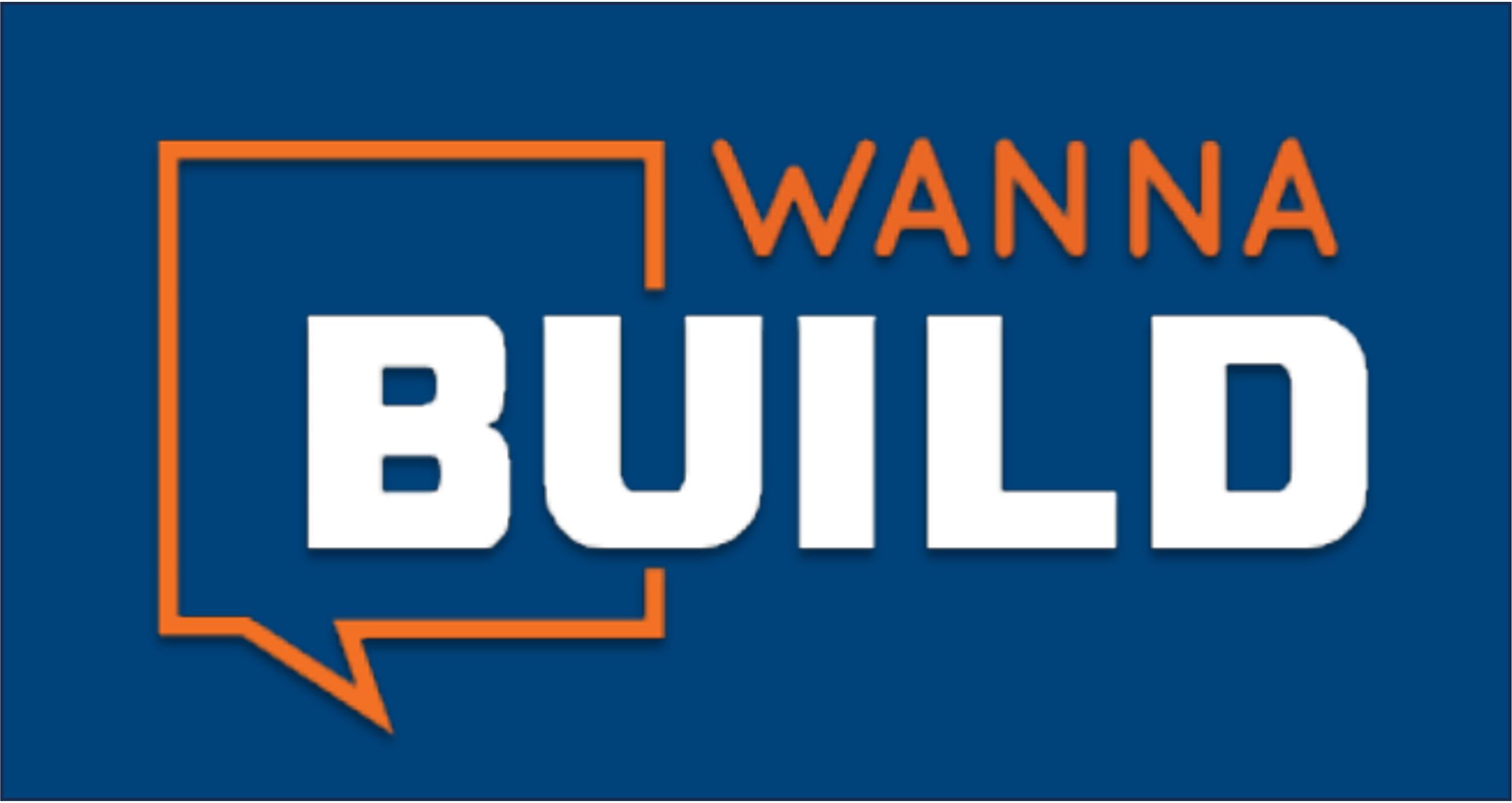 Wanna Build dark background logo