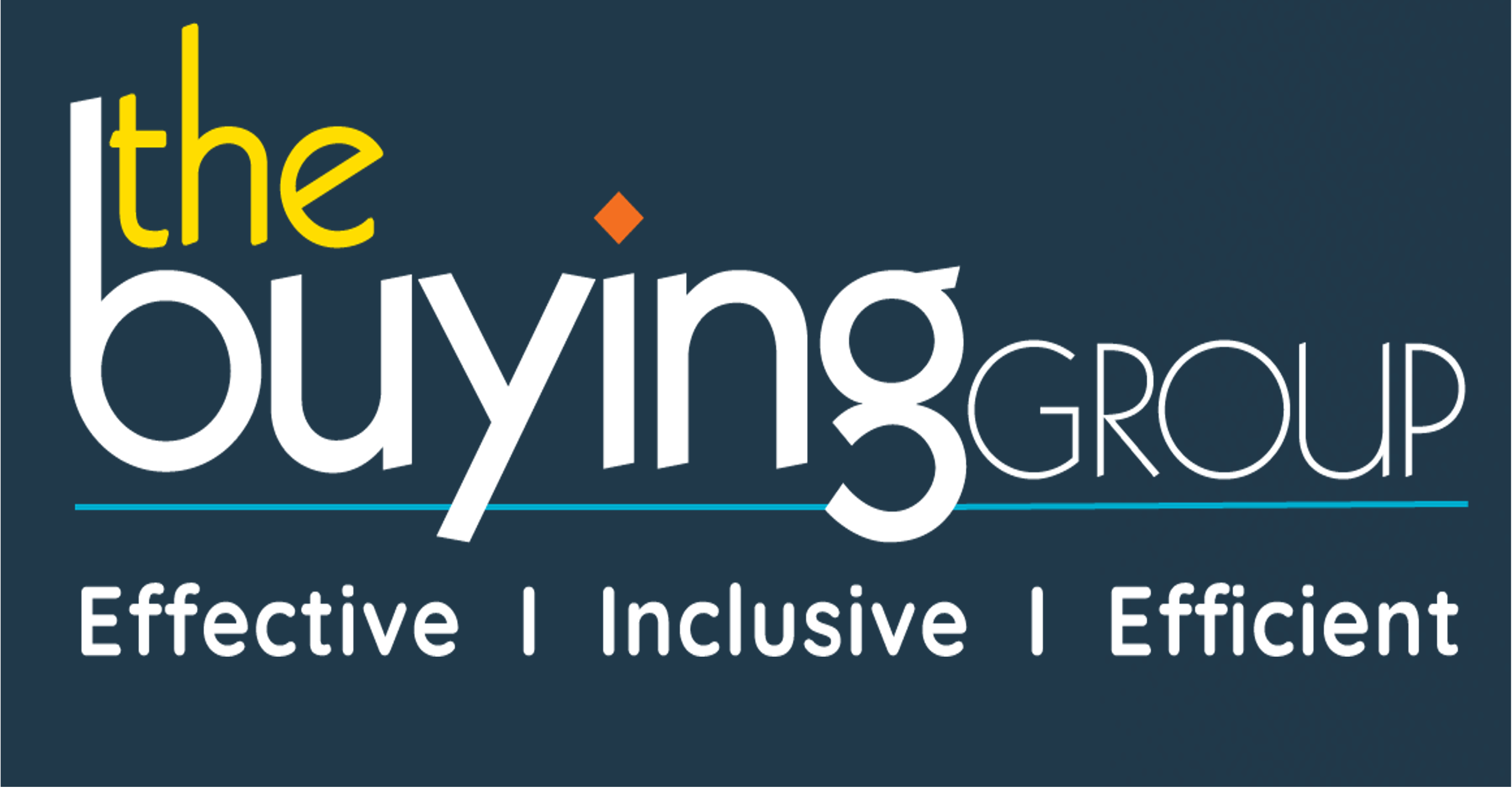 the buying group logo on dark background